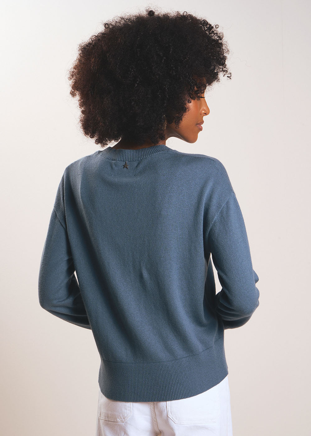 MANEYLA Pull col montant en coton laine - 3 - Sud Express - Sud Express