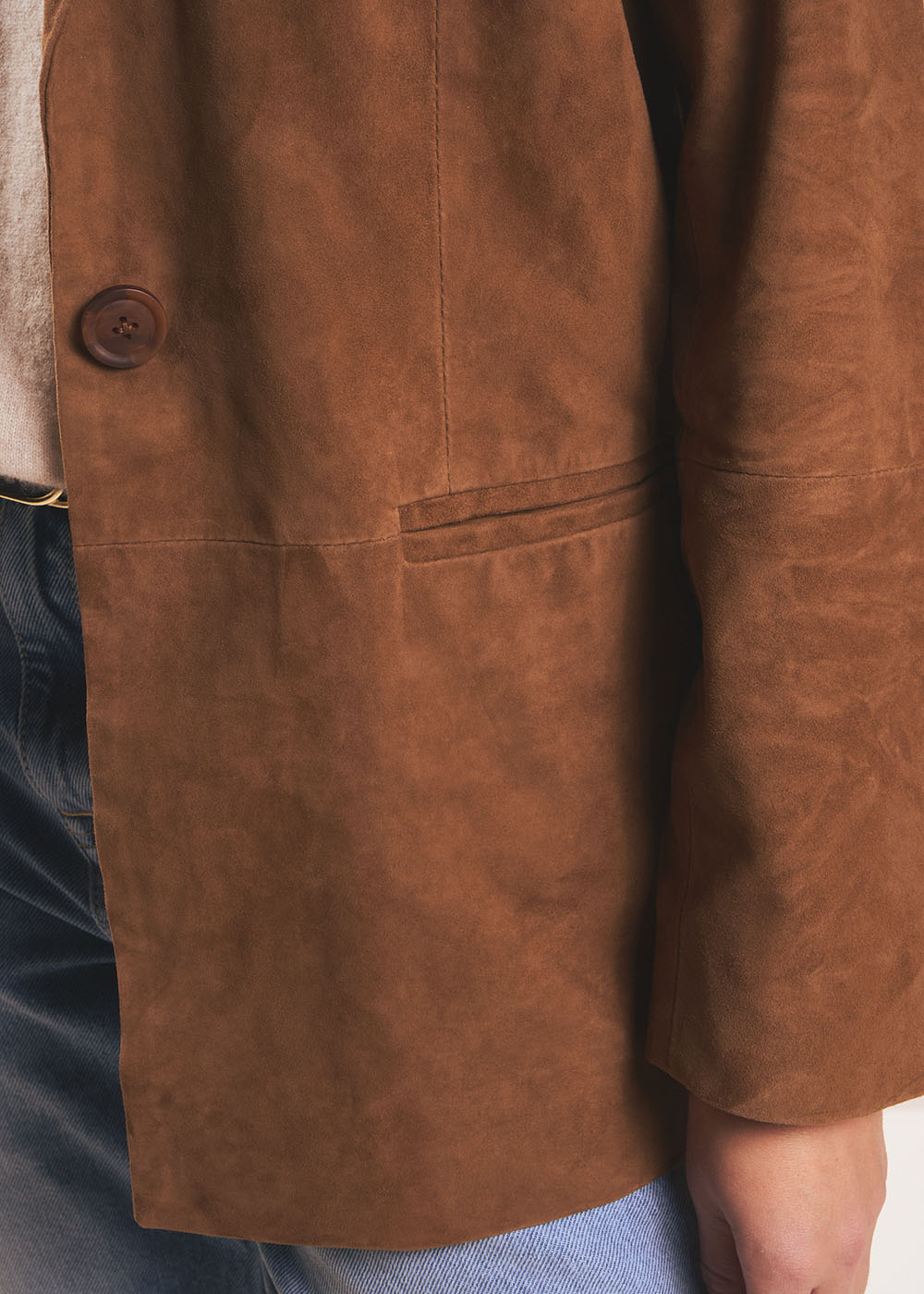 VANESSA Veste mi-longue en cuir - 4 - Sud Express - Sud Express