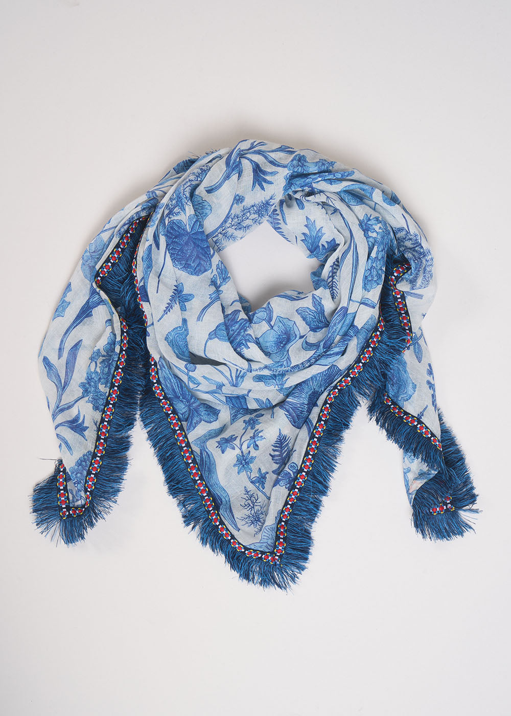 FELYA Foulard carré imprimé floral - 1 - Sud Express - Sud Express