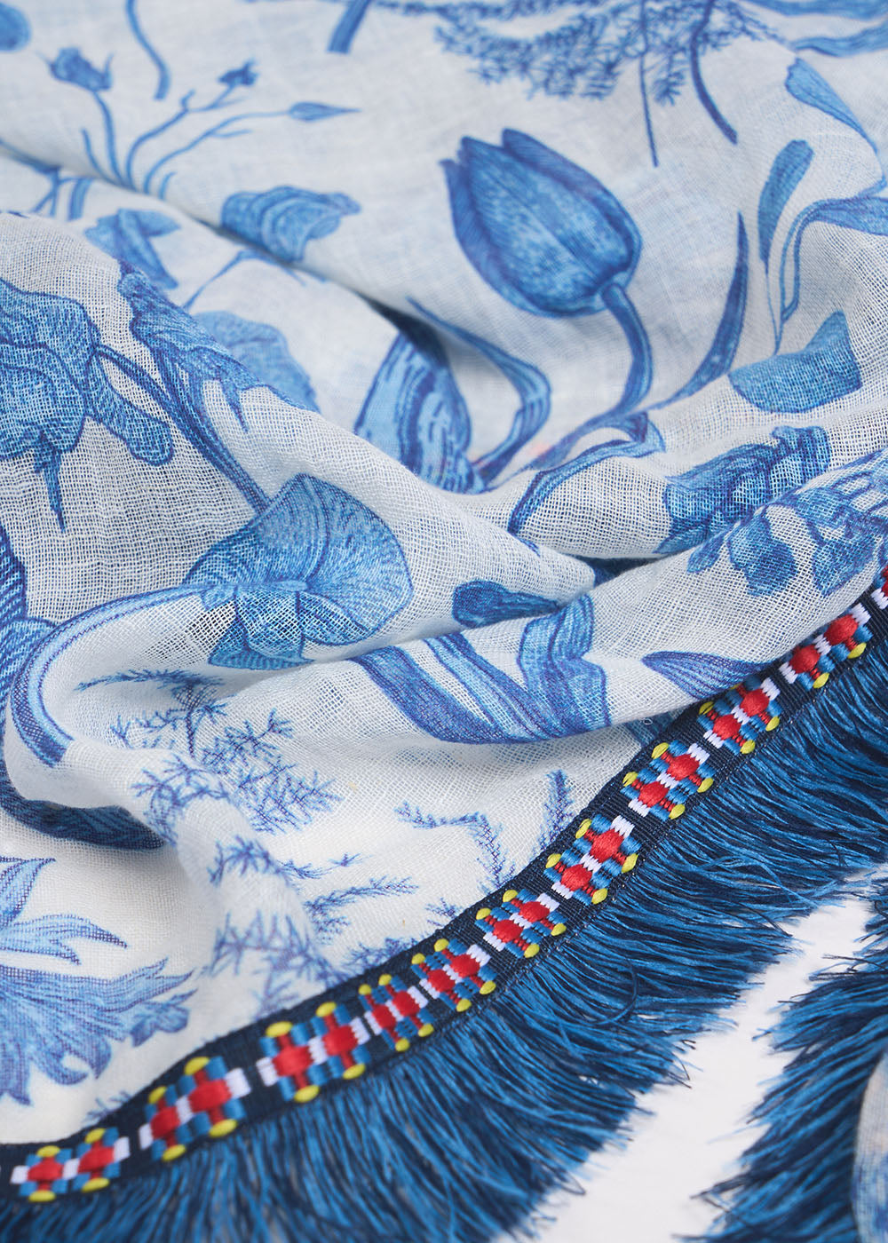 FELYA Foulard carré imprimé floral - 2 - Sud Express - Sud Express