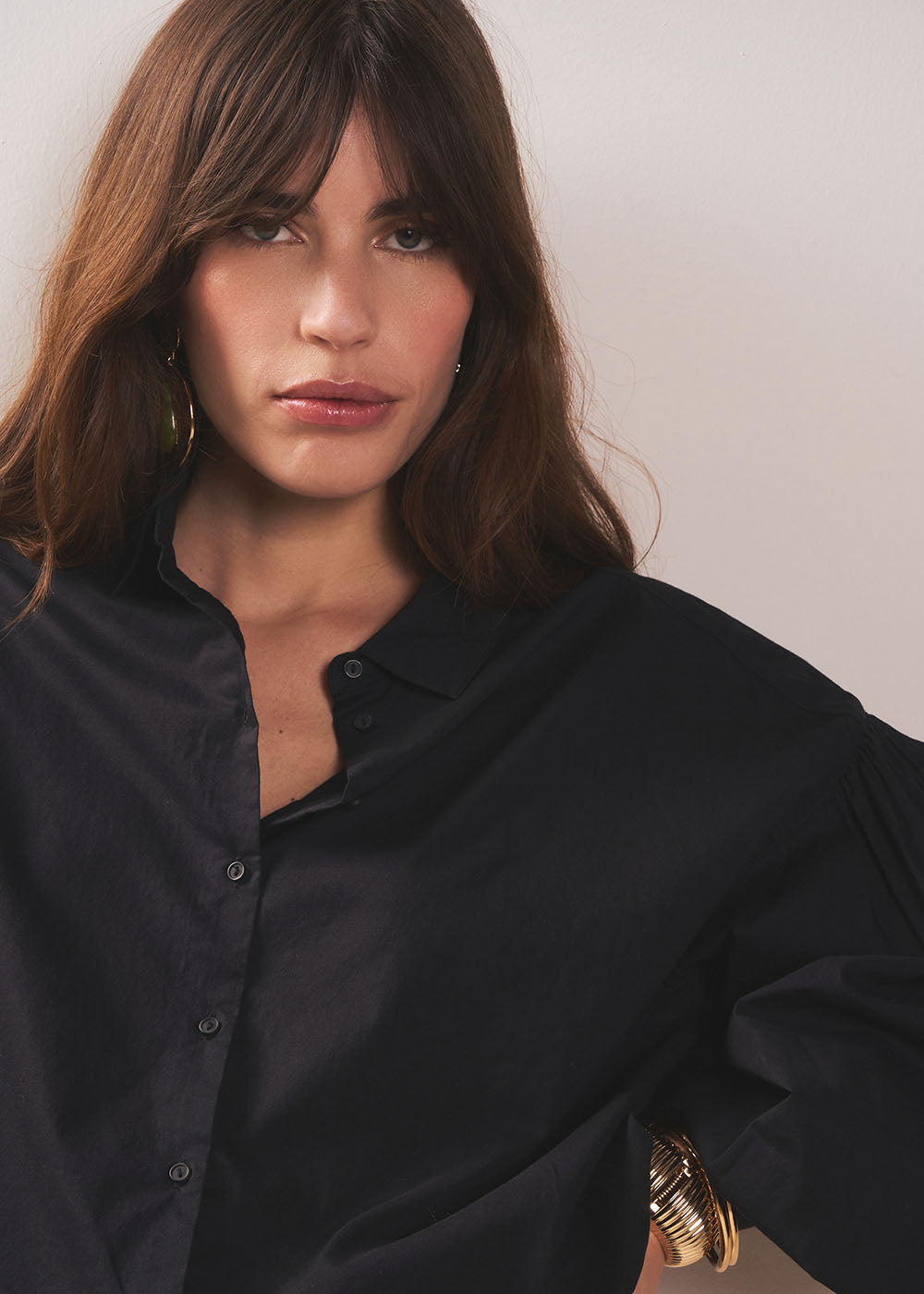 CATALIBA Chemisier en voile de coton à manches longues - 2 - Sud Express - Sud Express