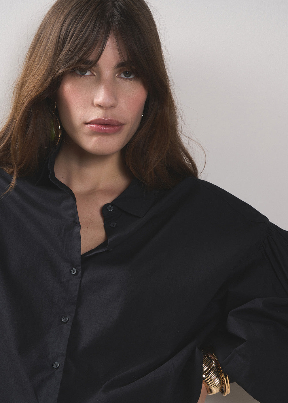 CATALIBA Chemisier en voile de coton à manches longues - 2 - Sud Express - Sud Express