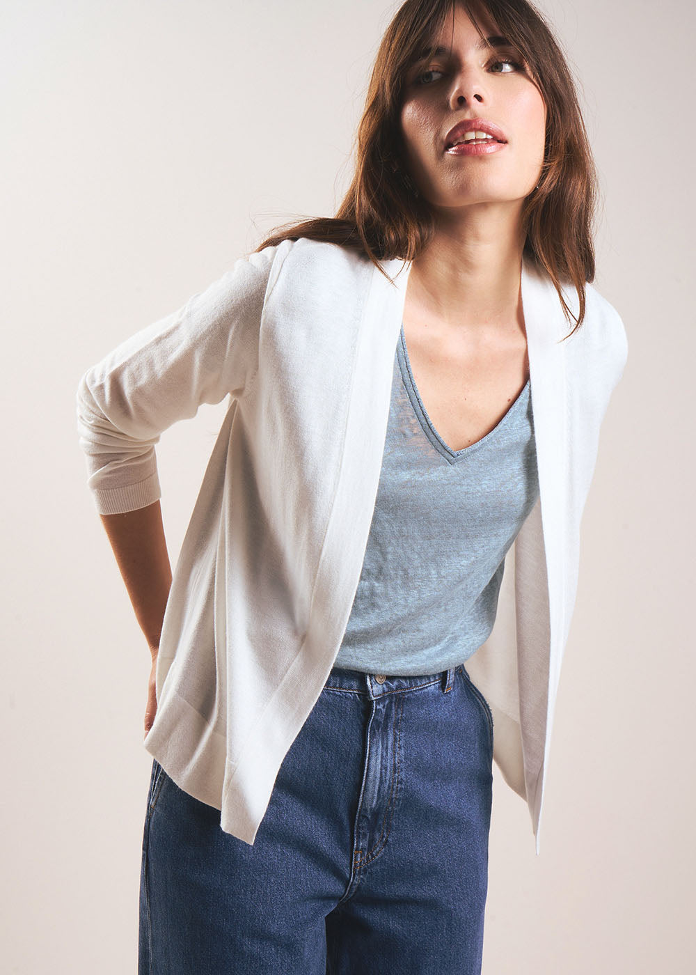 GALDY Gilet à manches longues sans boutons - 4 - Sud Express - Sud Express