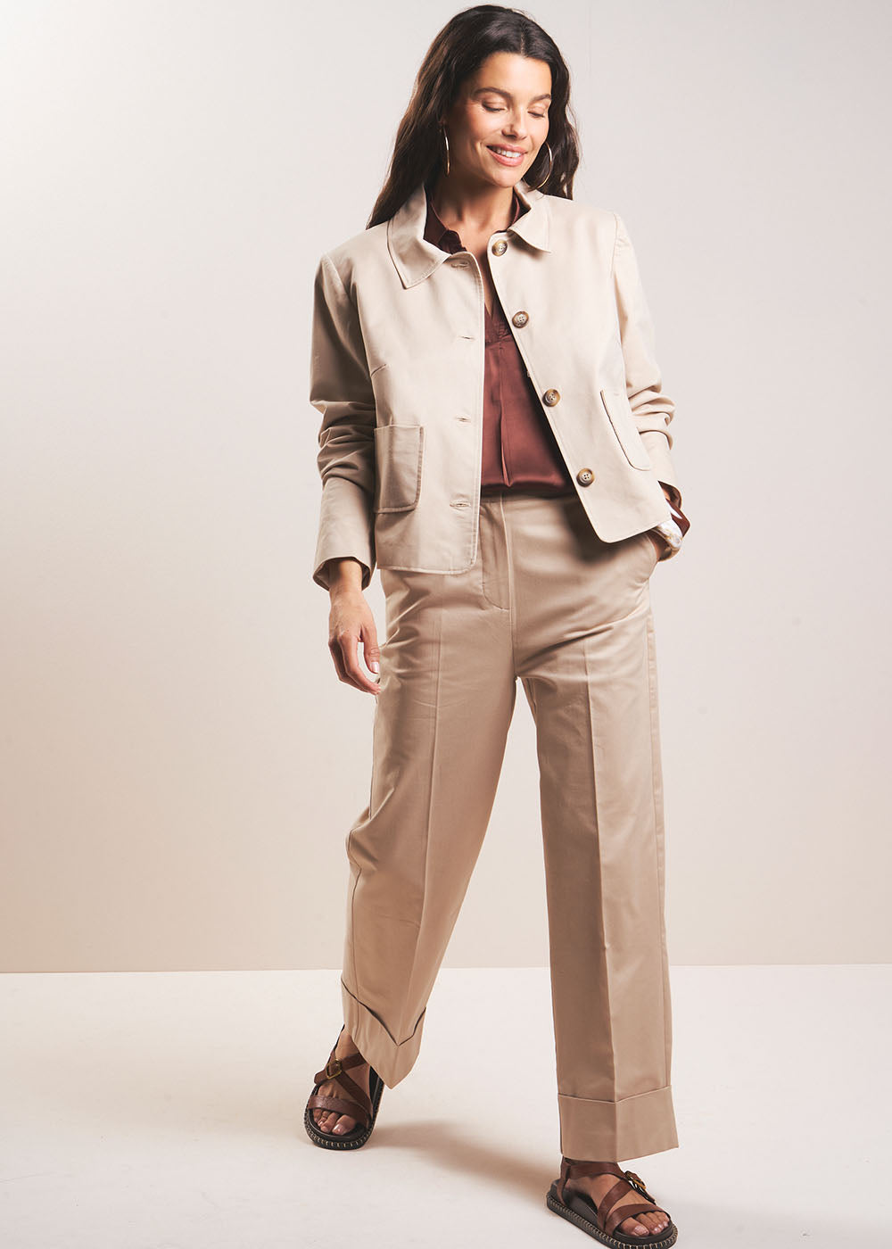 PAPILLE Pantalon droit taille haute - 1 - Sud Express - Sud Express