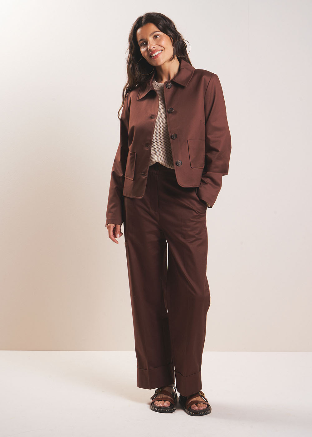Pantalon droit taille haute - Sud Express - 1 - Sud Express