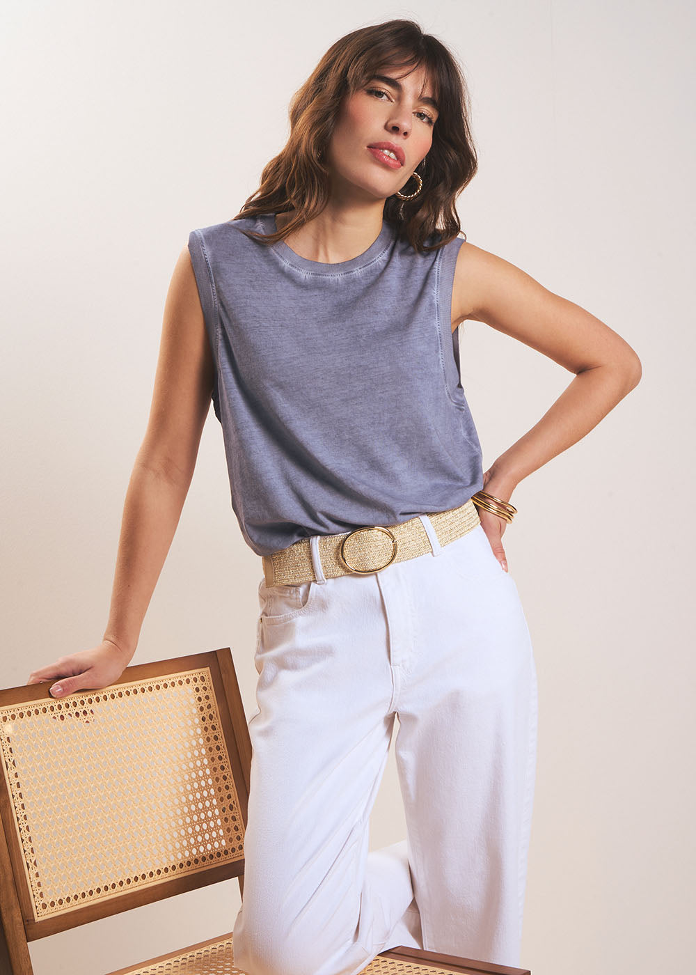 DIMBA Tee-shirt sans manches en coton - 4 - Sud Express - Sud Express