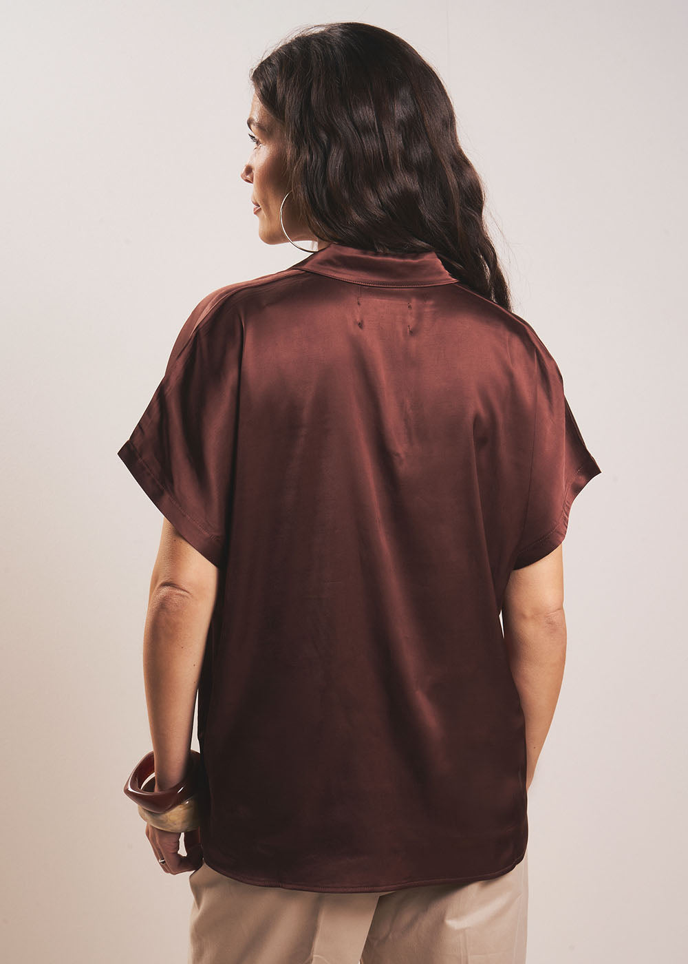 TOSKANO Blouse fluide satinée - 3 - Sud Express - Sud Express