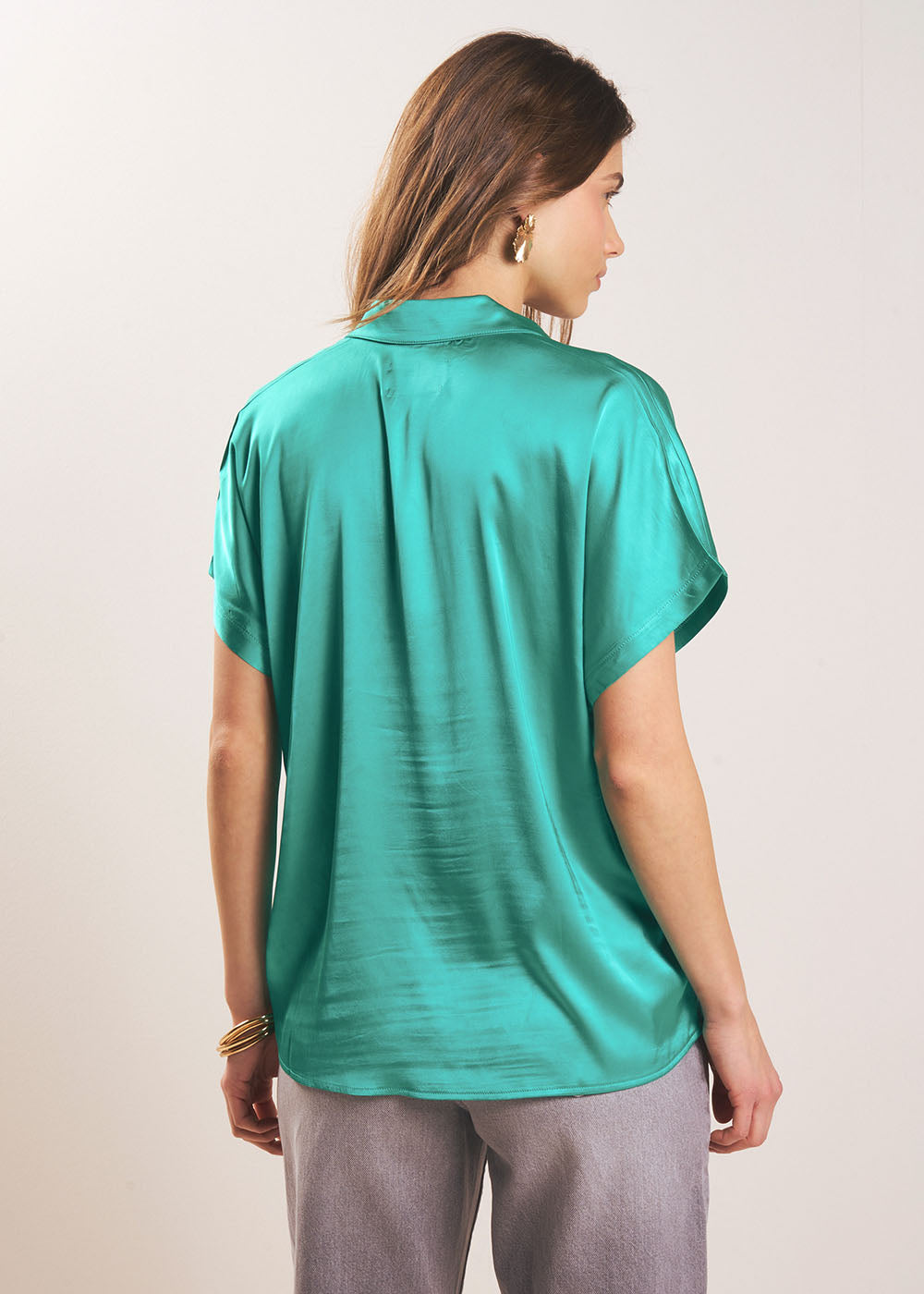 TOSKANO Blouse fluide satinée - 3 - Sud Express - Sud Express