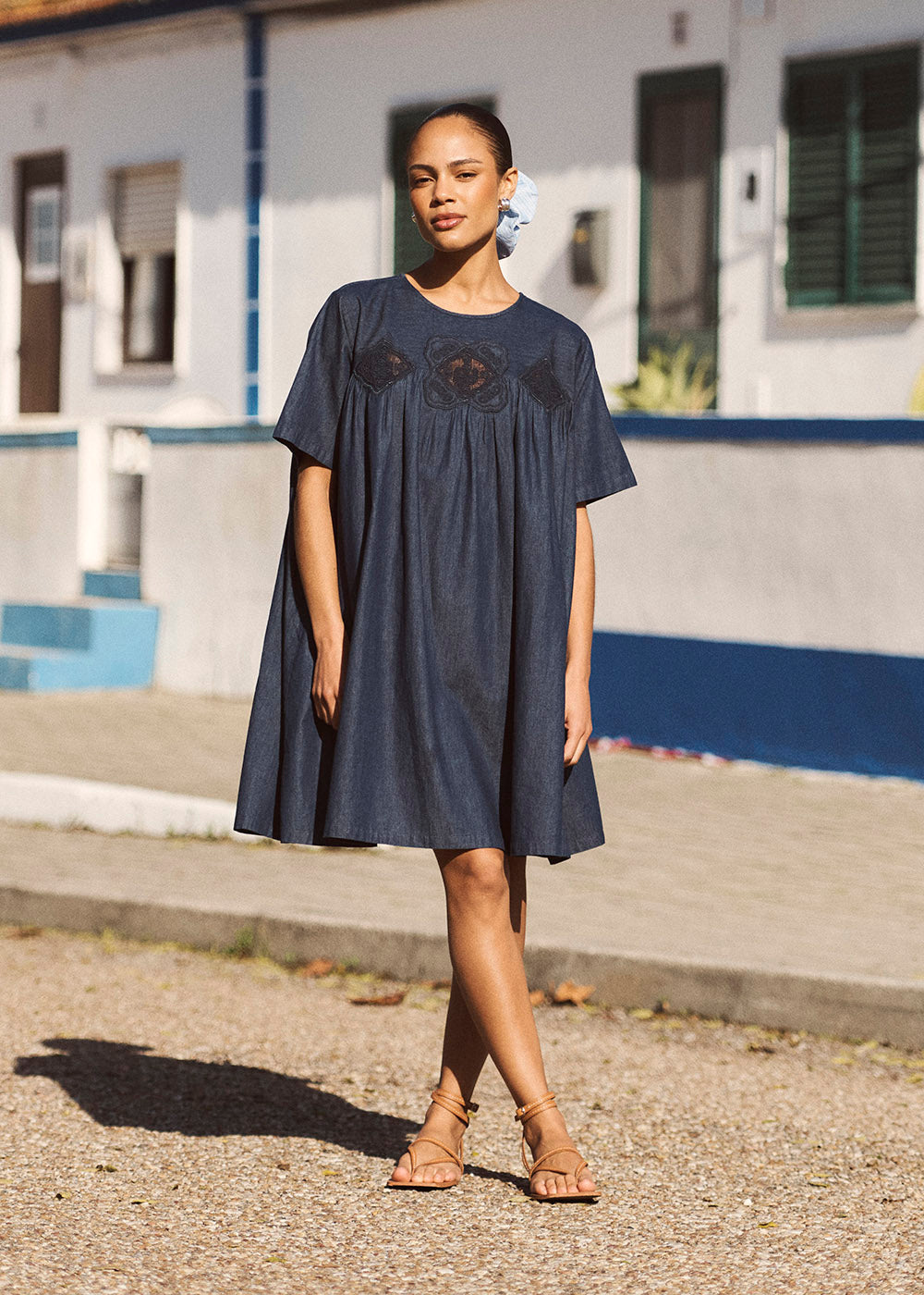 ROUMI Robe courte en denim - 1 - Sud Express - Sud Express