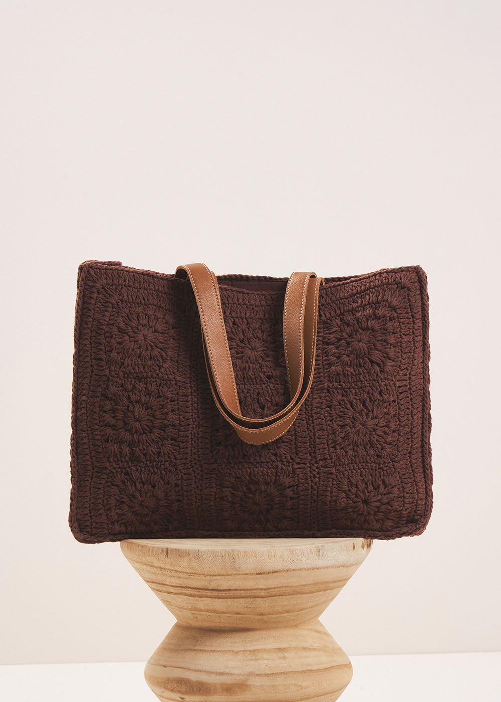 SYANE Sac en crochet avec anses en cuir - 2 - Sud Express - Sud Express