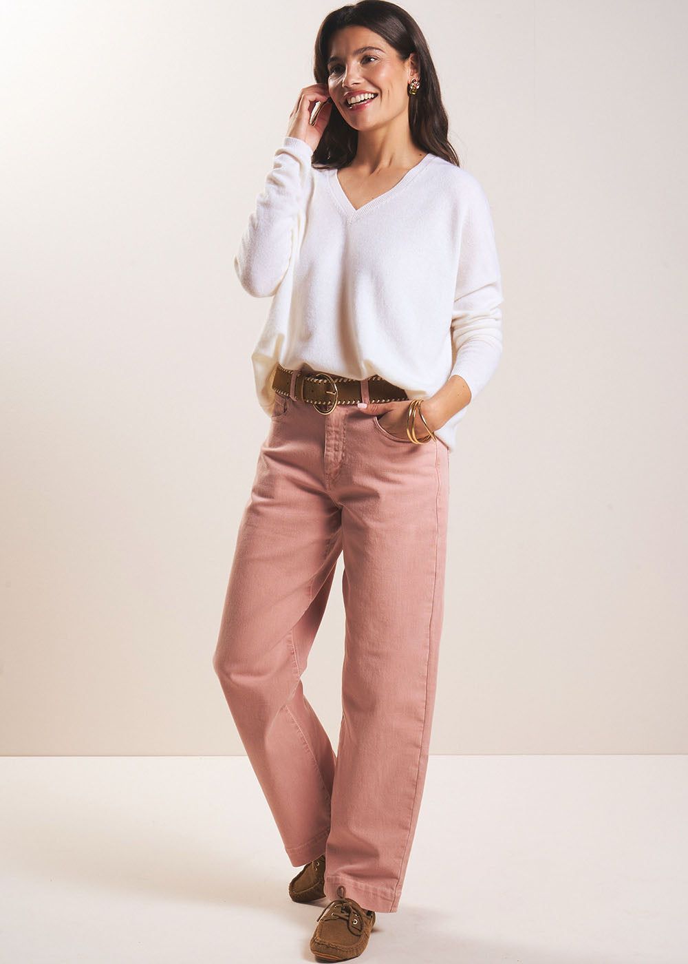 Jean boyfriend à jambe large droite - Sud Express - 5 - Sud Express