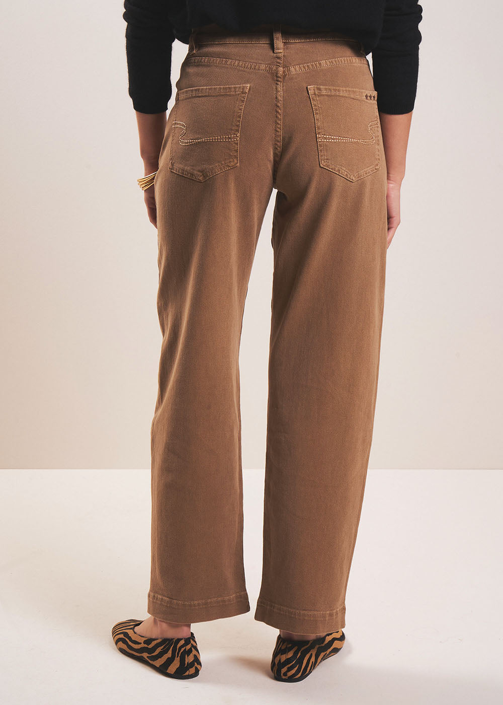 Jean boyfriend à jambe large droite - Sud Express - 3 - Sud Express