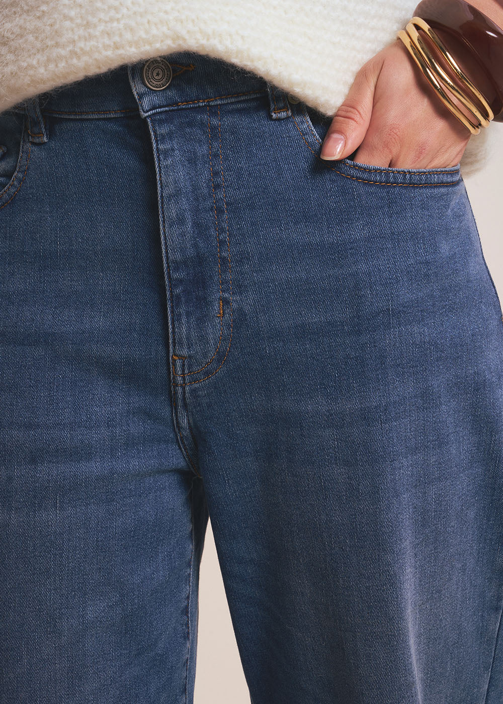 BLOOM Jean boyfriend à jambe large - 2 - Sud Express - Sud Express