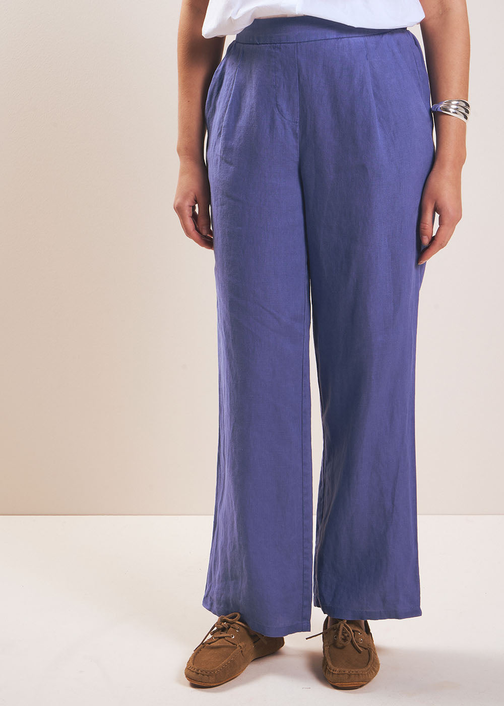 PASKO Pantalon en lin jambe droite - 4 - Sud Express - Sud Express