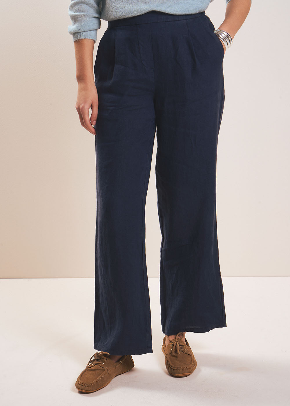 PASKO Pantalon en lin jambe droite - 2 - Sud Express - Sud Express