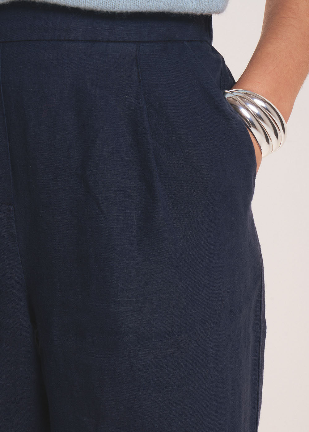 PASKO Pantalon en lin jambe droite - 4 - Sud Express - Sud Express