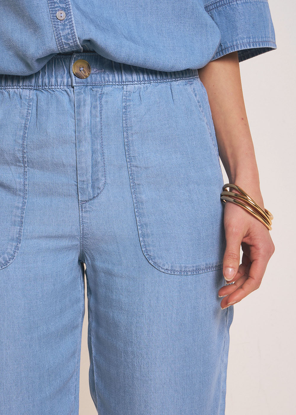 PAROSA Pantalon carotte en lyocell - 2 - Sud Express - Sud Express