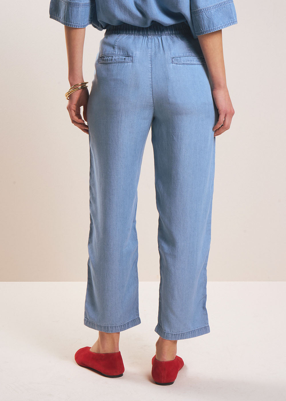 PAROSA Pantalon carotte en lyocell - 3 - Sud Express - Sud Express
