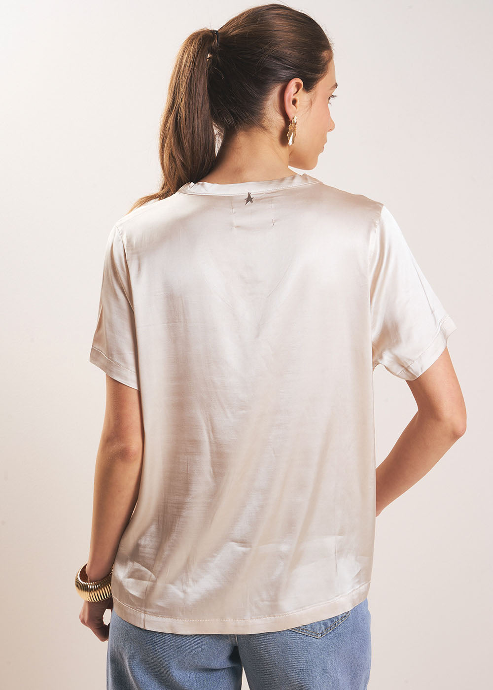 TELCIA T-shirt col V satinée - 3 - Sud Express - Sud Express