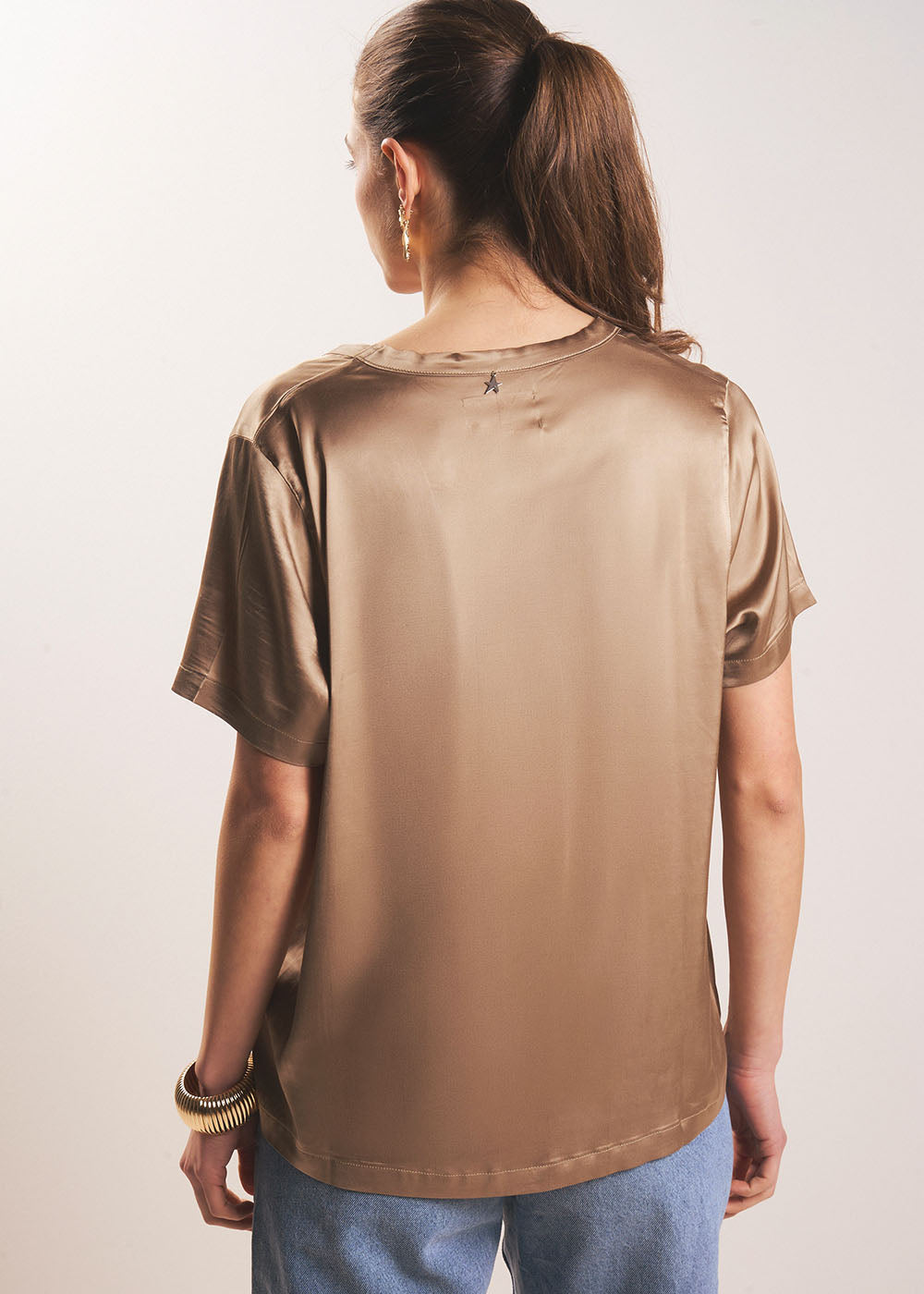 TELCIA T-shirt col V satinée - 3 - Sud Express - Sud Express