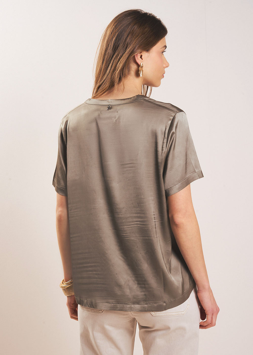 TELCIA T-shirt col V satinée - 3 - Sud Express - Sud Express