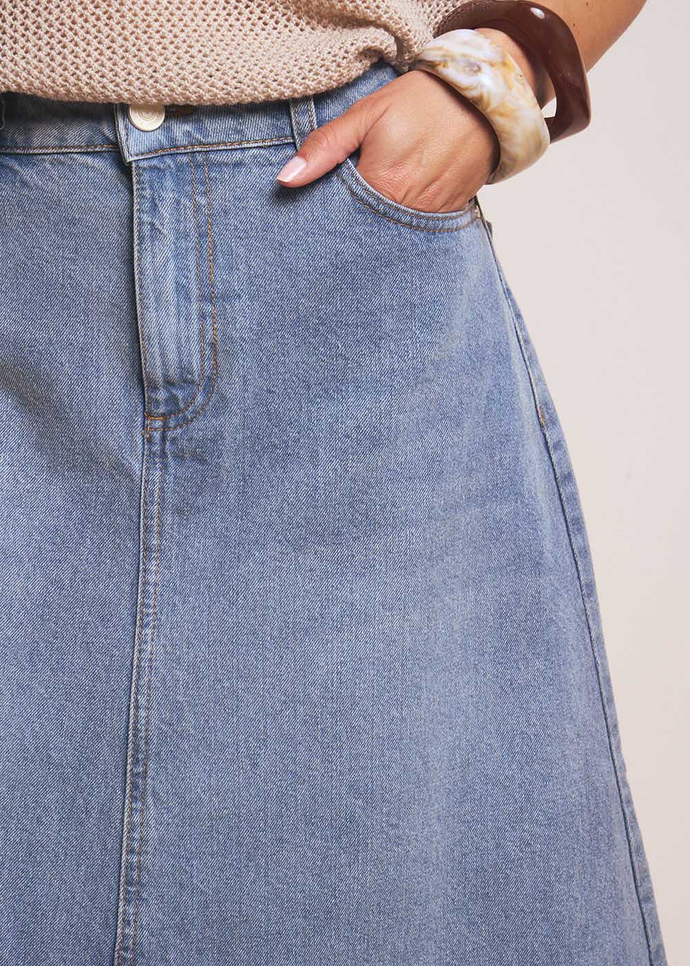 JUSTICE Jupe midi en jean - 2 - Sud Express - Sud Express