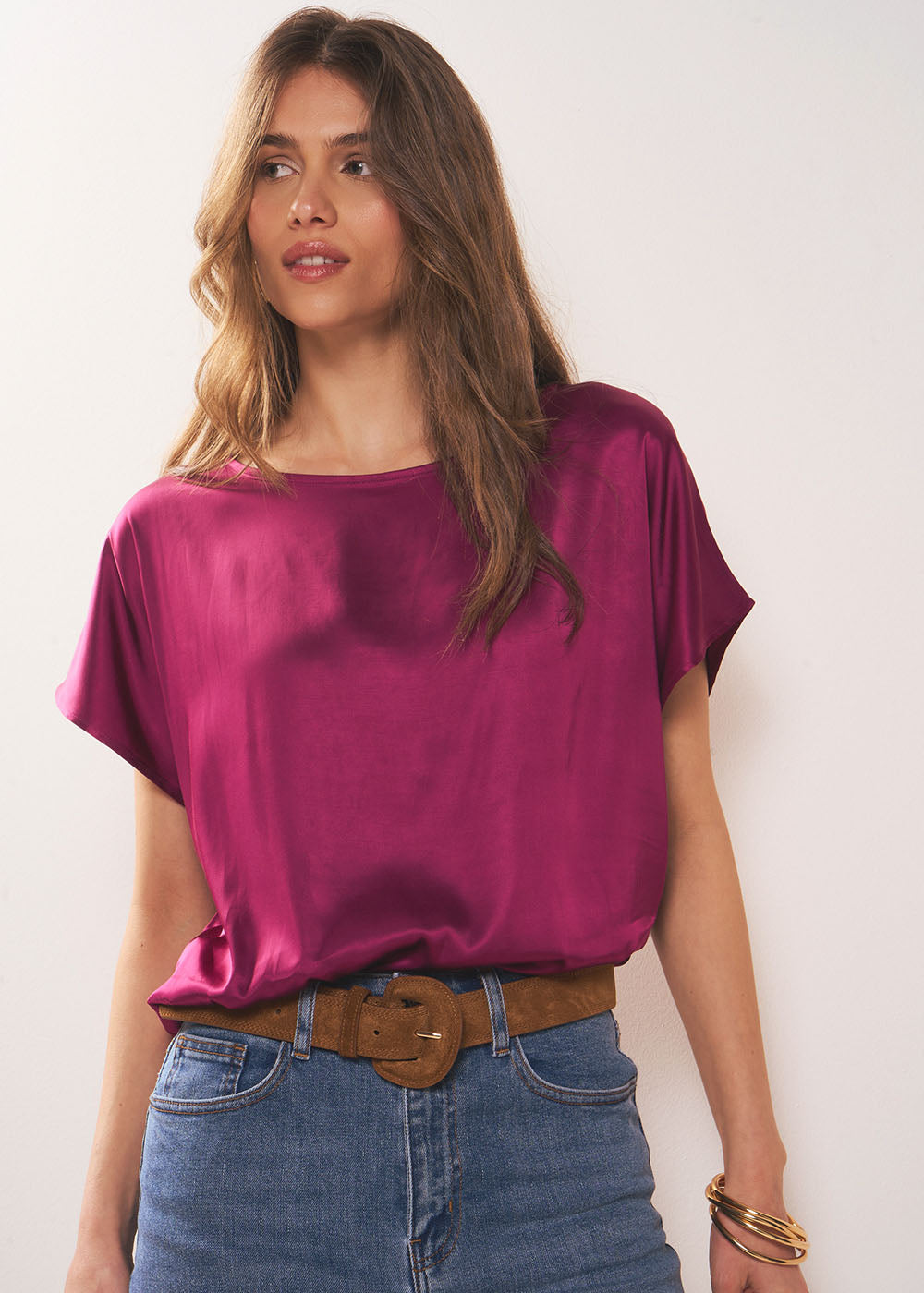 TAVILE T-shirt satiné - 1 - Sud Express - Sud Express