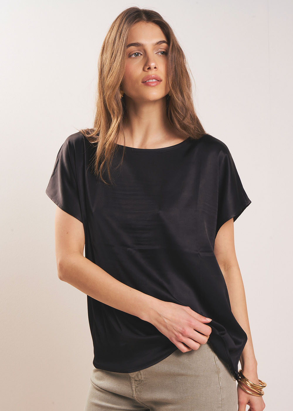 TAVILE T-shirt satiné - 1 - Sud Express - Sud Express