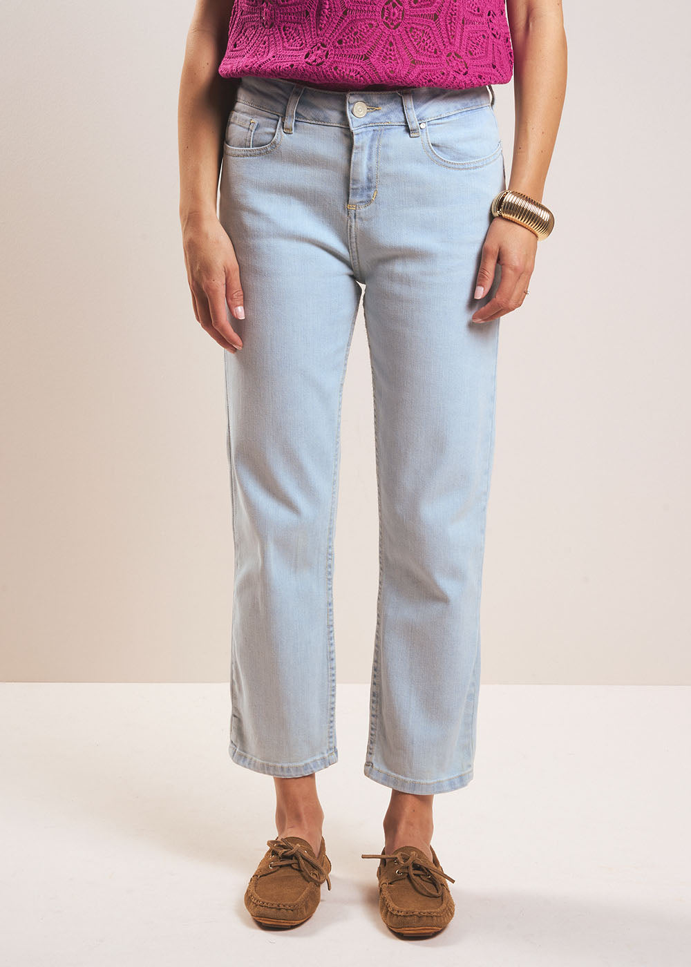 STELLA 7/8 BLEACH Jean slim - 1 - Sud Express - Sud Express