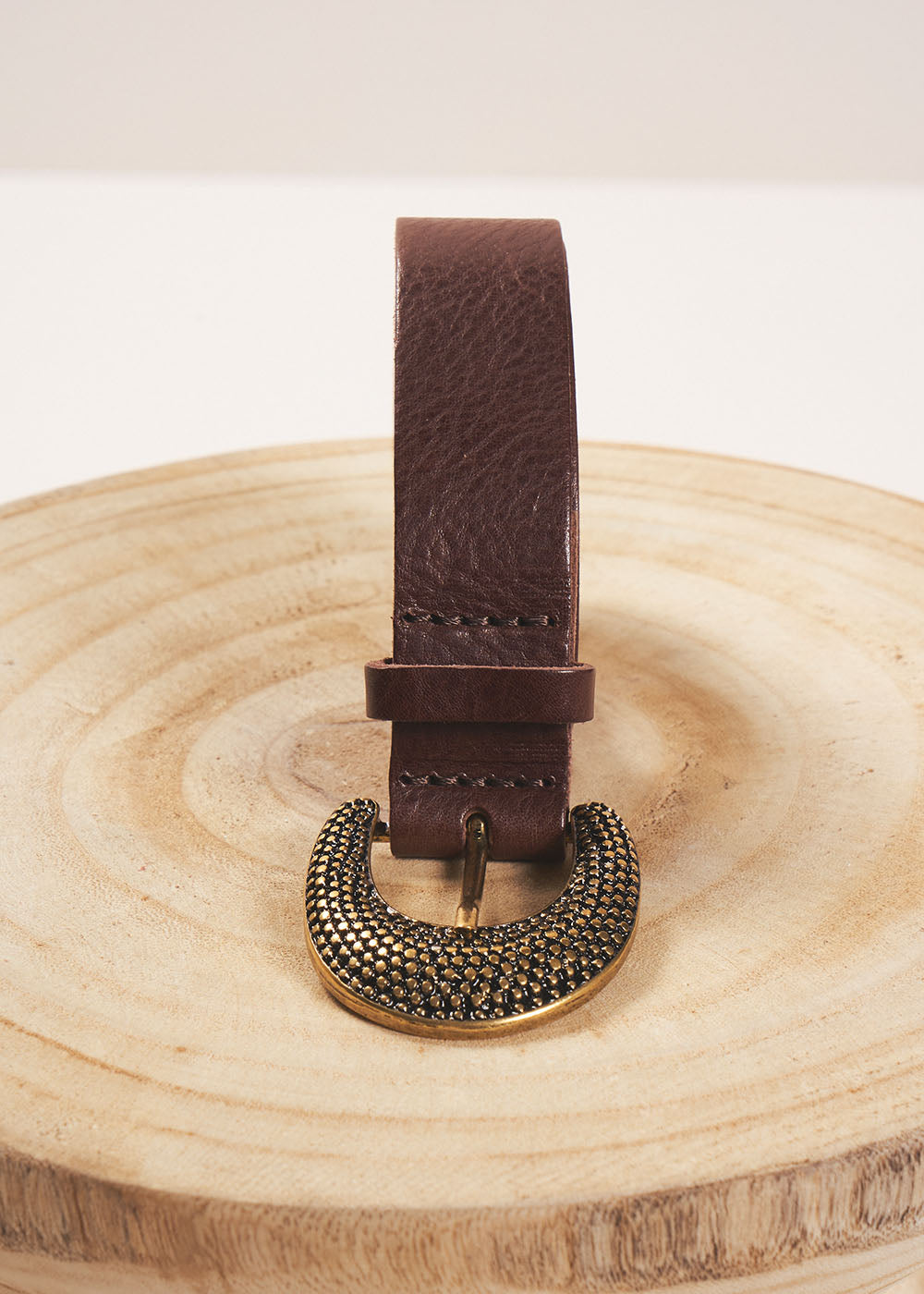 CEPIA Ceinture en cuir à boucle texturée - 2 - Sud Express - Sud Express