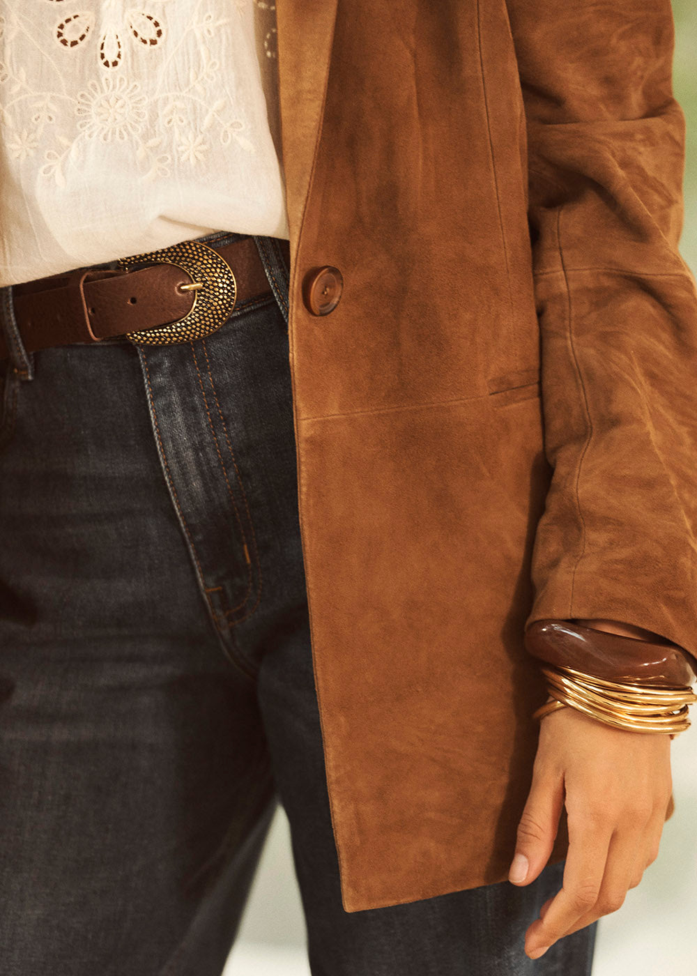 CEPIA Ceinture en cuir à boucle texturée - 3 - Sud Express - Sud Express