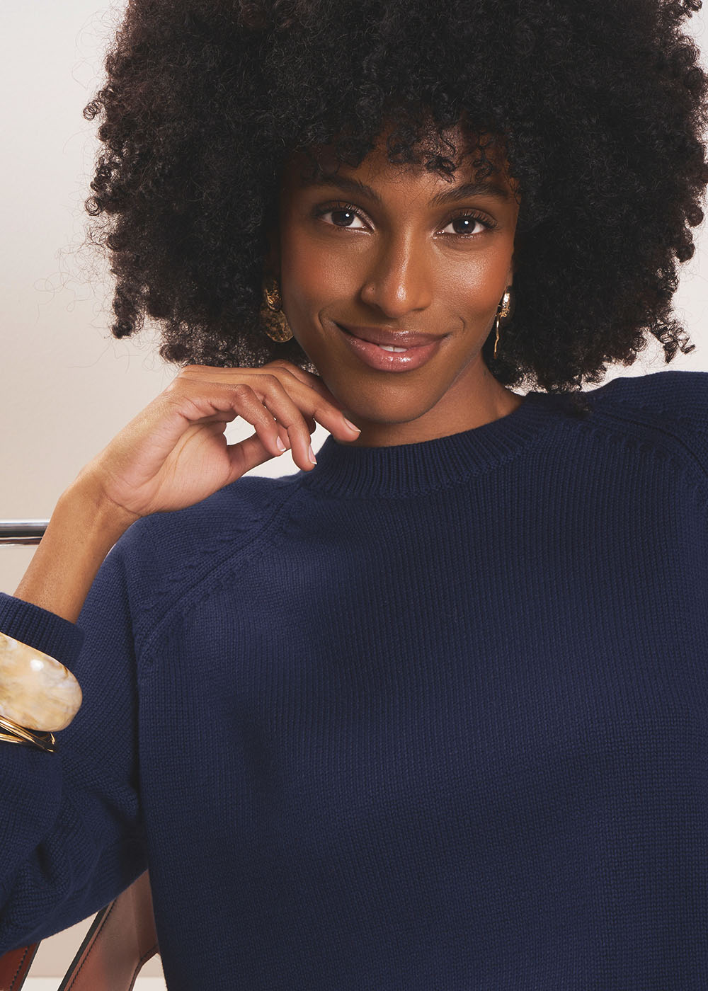 MOUNIALOU Pull col rond en coton - 1 - Sud Express - Sud Express