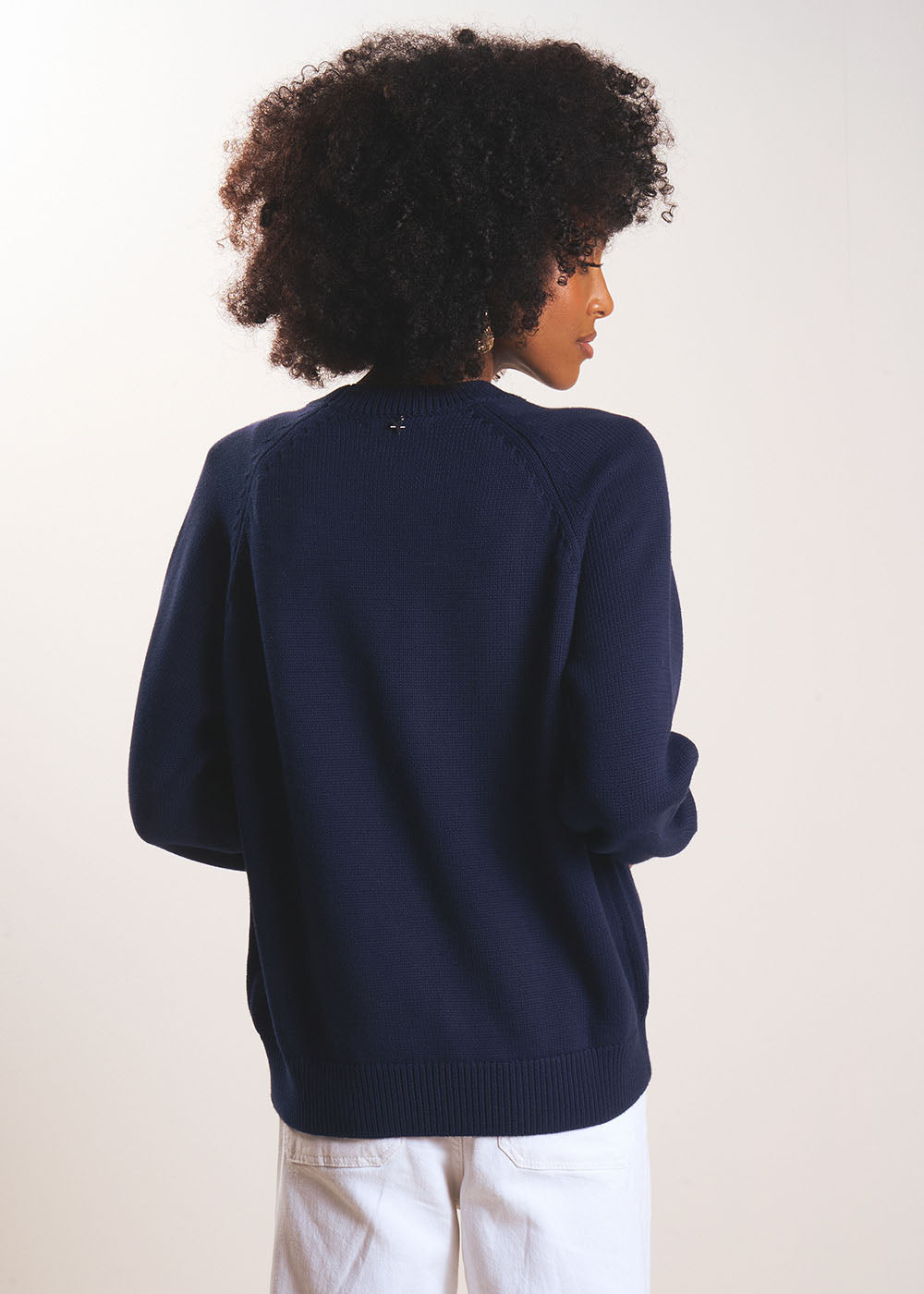 MOUNIALOU Pull col rond en coton - 3 - Sud Express - Sud Express