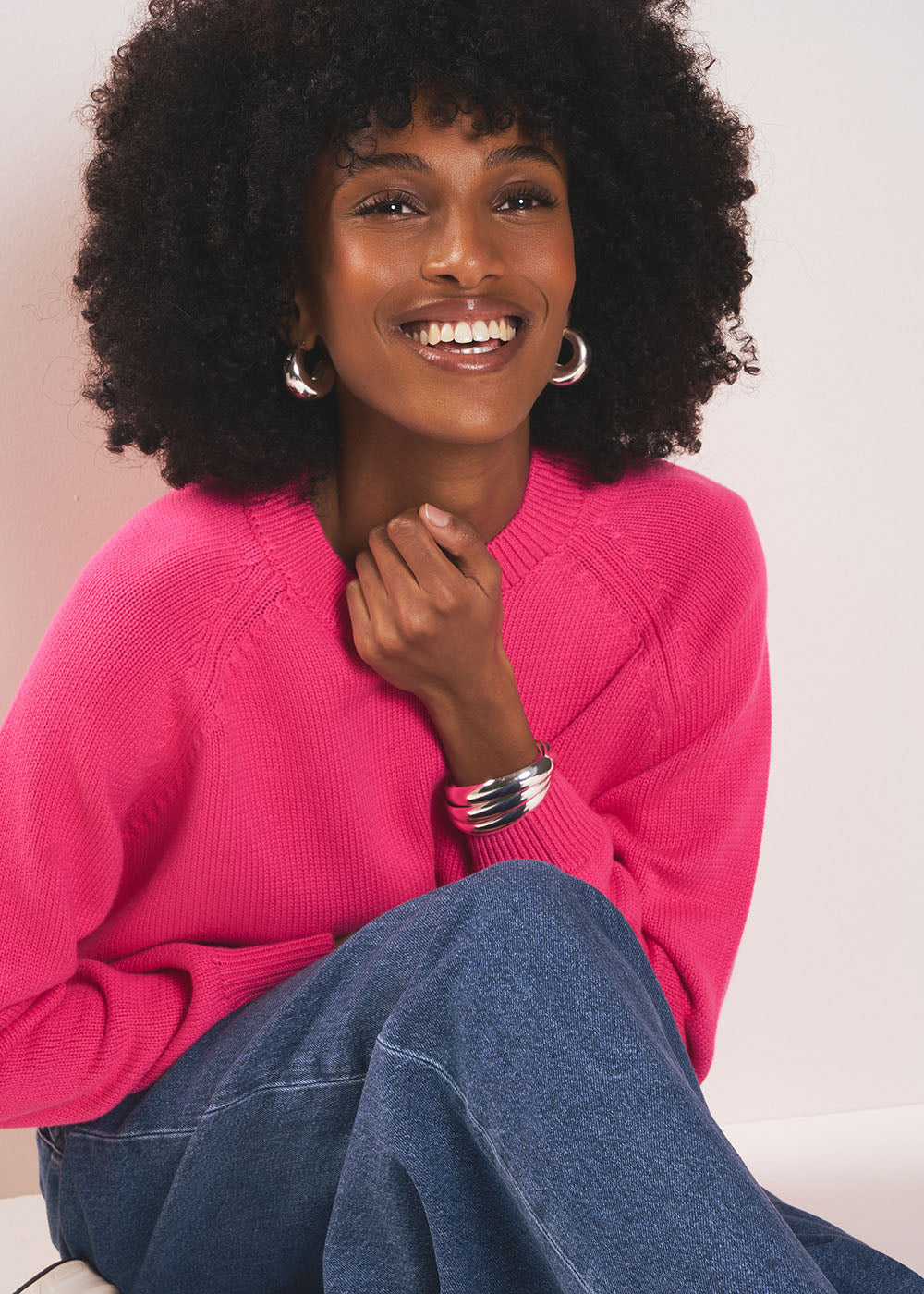 MOUNIALOU Pull col rond en coton - 1 - Sud Express - Sud Express