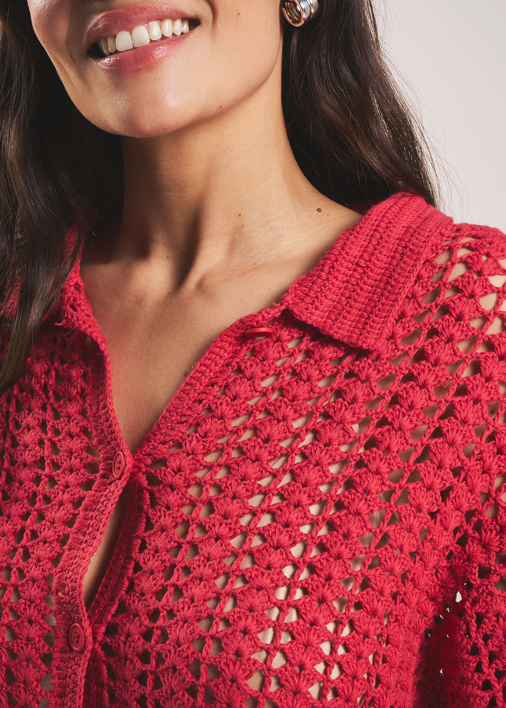 GILDAS Gilet crochet boutonné - 2 - Sud Express - Sud Express