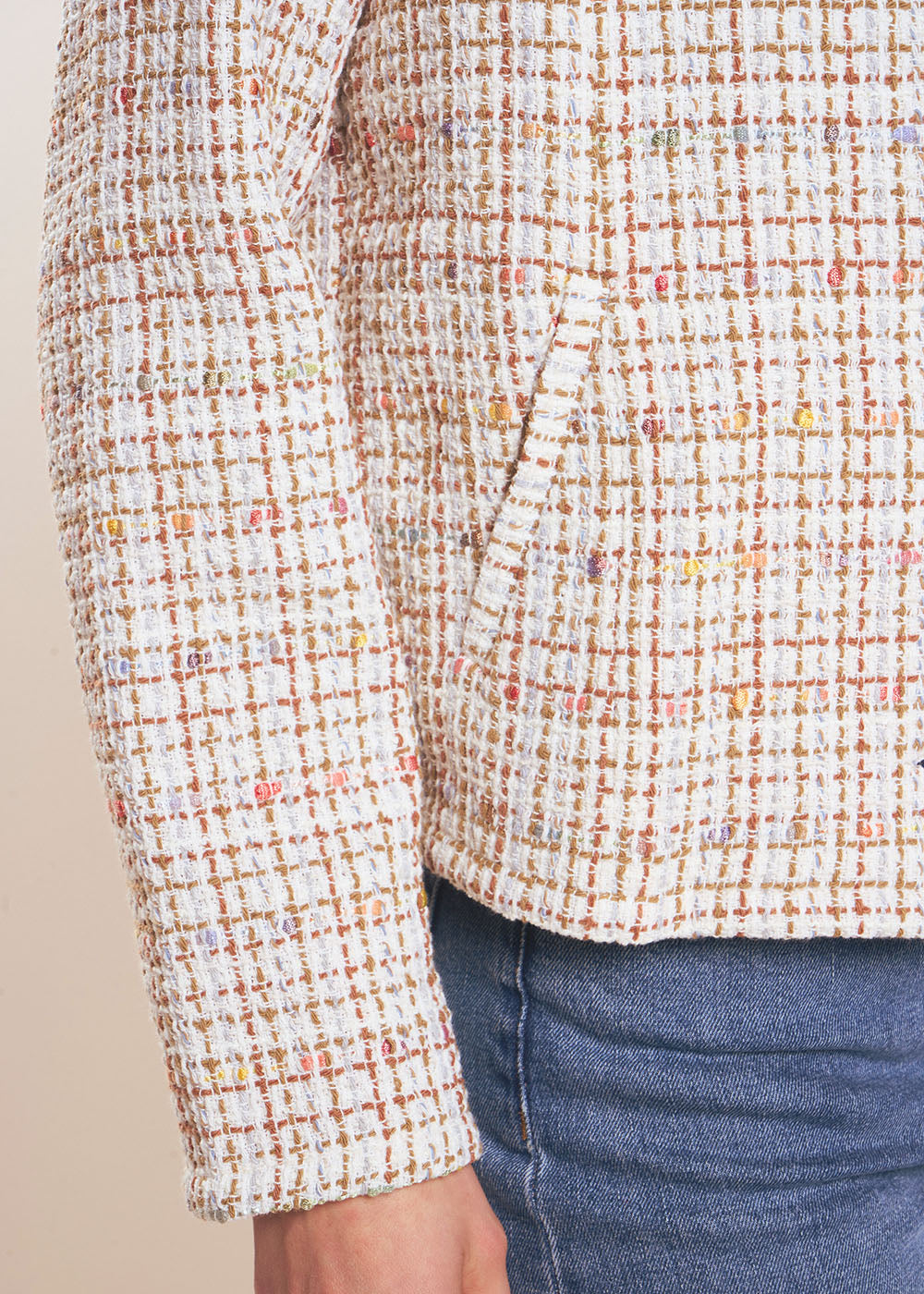VELINA Veste structurée en tweed - 4 - Sud Express - Sud Express