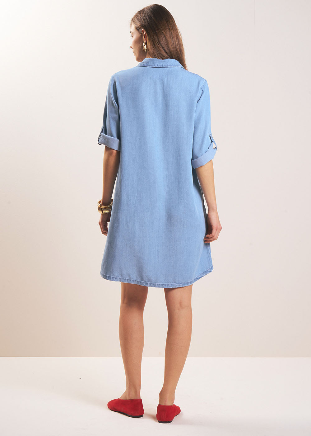 RAMYA Robe courte en denim - 3 - Sud Express - Sud Express