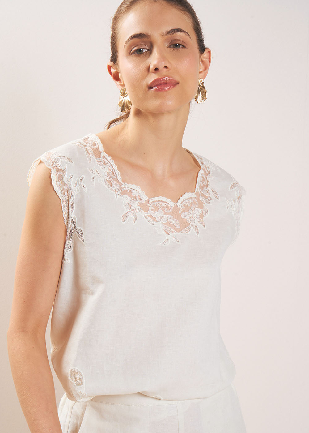TASTEPH Top empiècement dentelle - 4 - Sud Express - Sud Express