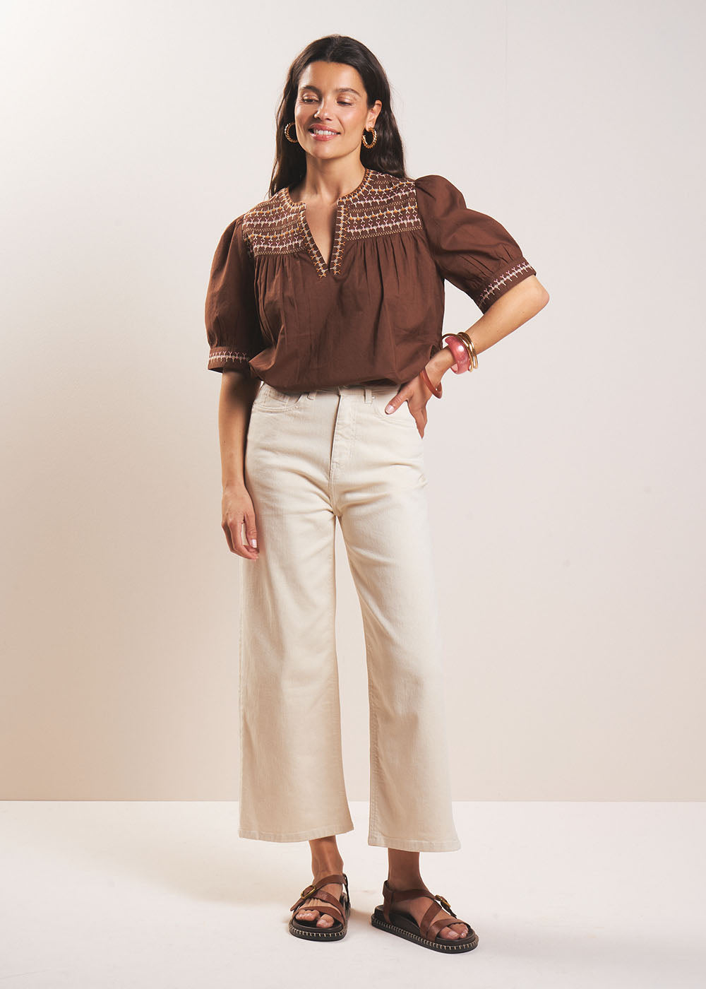 SUZY Jean taille haute coupe large 7/8 - 1 - Sud Express - Sud Express