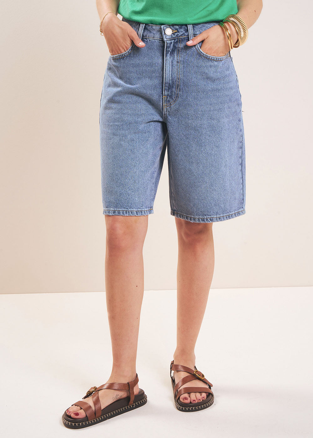 BRENDA Bermuda en denim - 1 - Sud Express - Sud Express