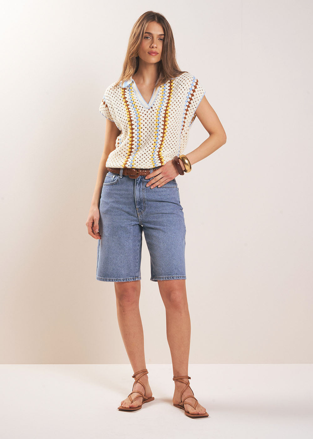 BRENDA Bermuda en denim - 1 - Sud Express - Sud Express