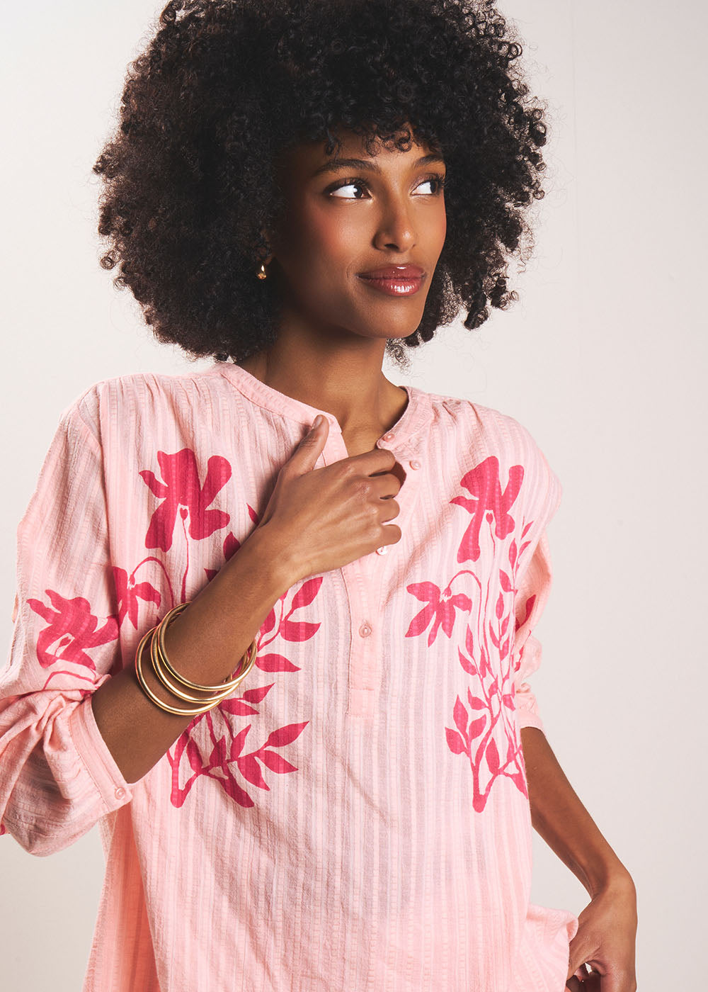 TIBALCO Chemisier à imprimé floral - 1 - Sud Express - Sud Express