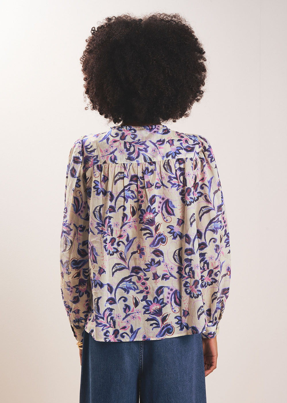 TALOLLY Chemise imprimée à col rond et volume évasé - 3 - Sud Express - Sud Express