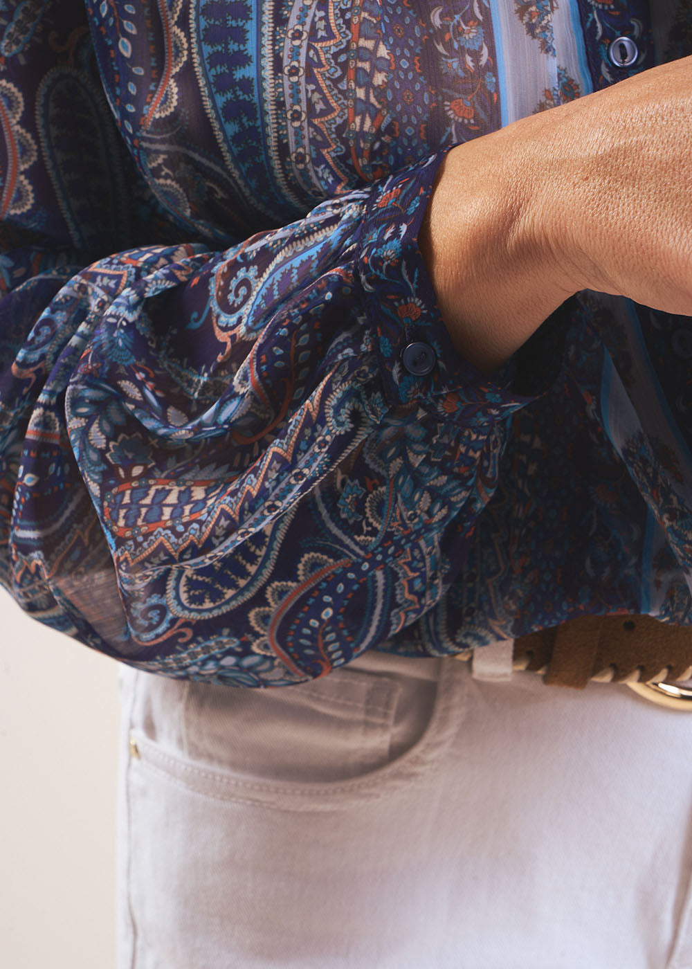 CINDILA Chemisier imprimé manches longues - 4 - Sud Express - Sud Express