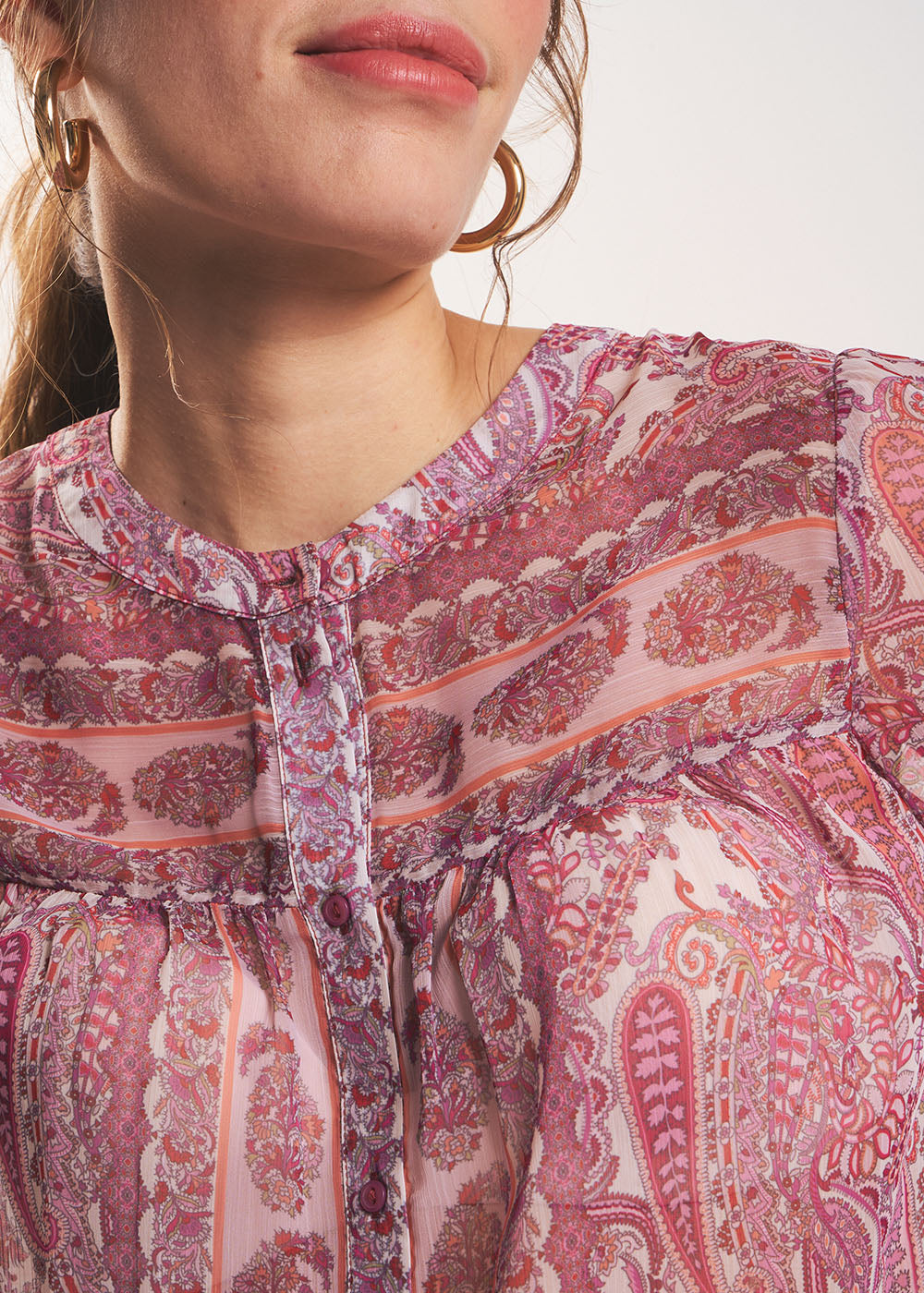 CINDILA Chemisier imprimé manches longues - 2 - Sud Express - Sud Express