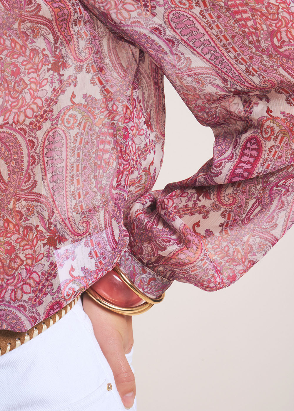 CINDILA Chemisier imprimé manches longues - 4 - Sud Express - Sud Express