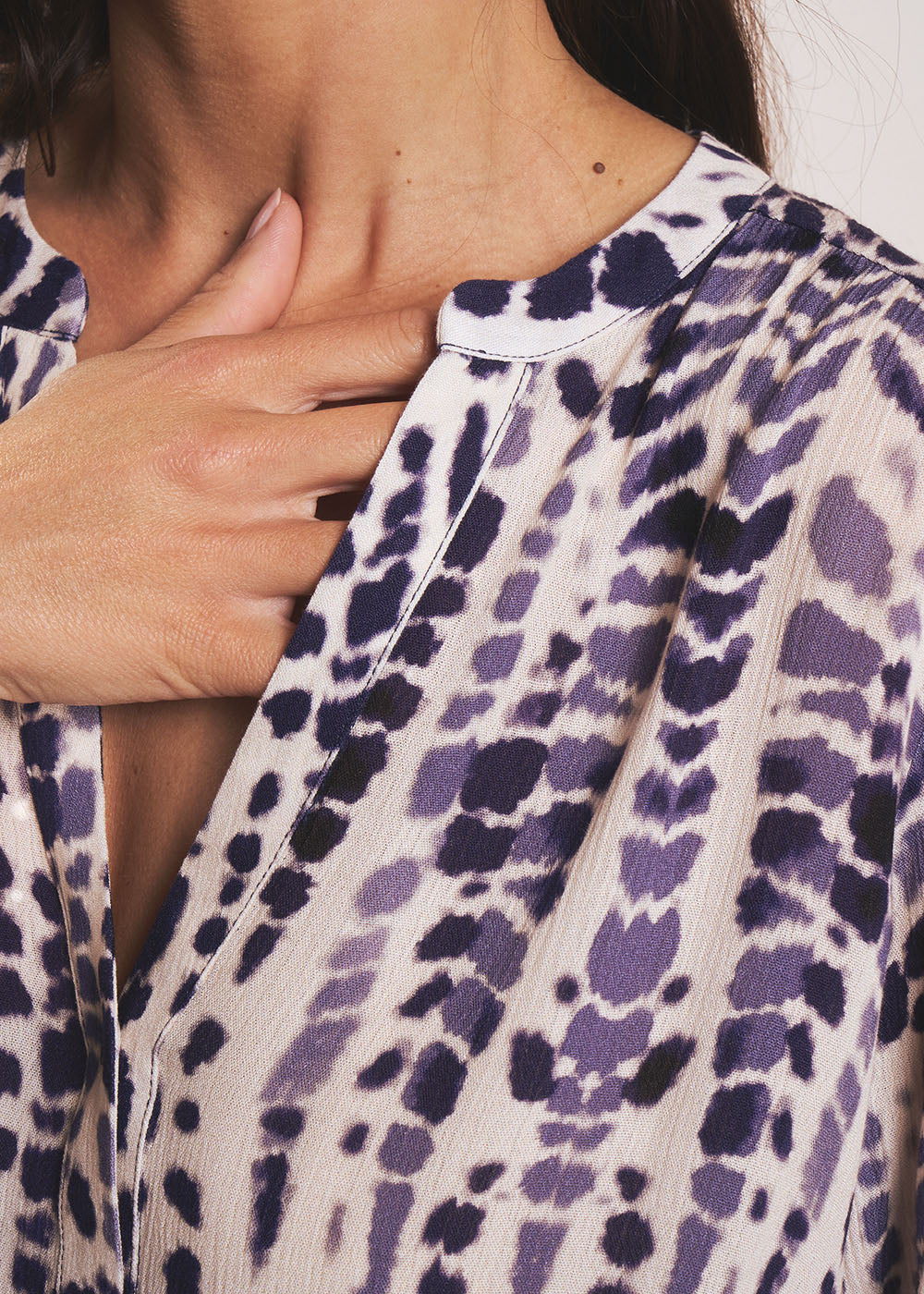 CENDAYA Chemisier imprimé léopard ikat - 2 - Sud Express - Sud Express