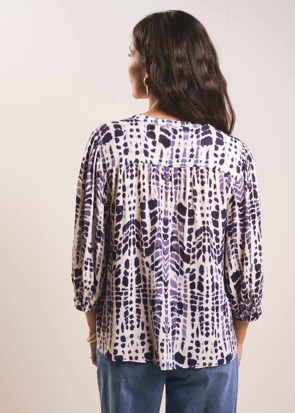 CENDAYA Chemisier imprimé léopard ikat - 3 - Sud Express - Sud Express