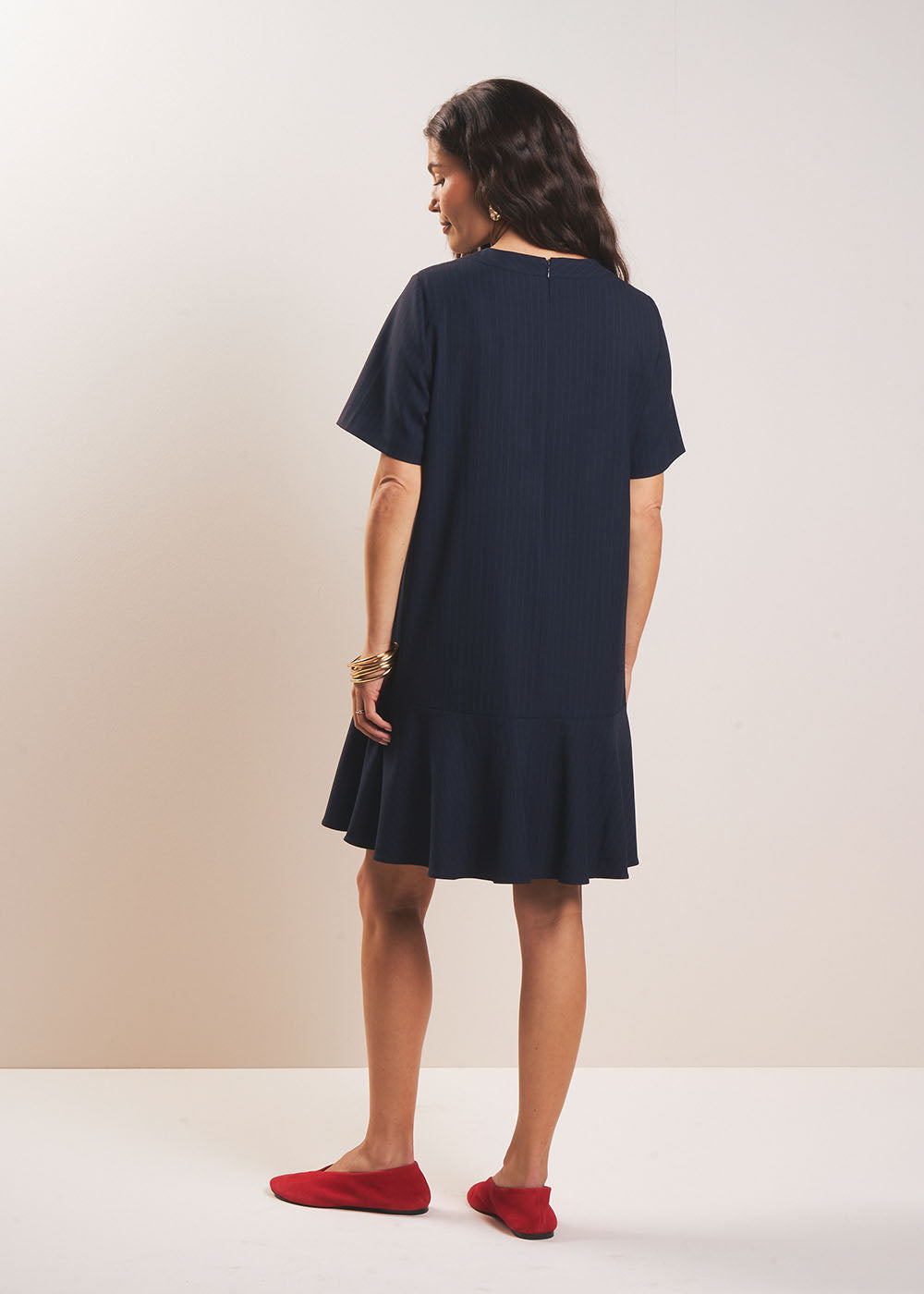 RAGARROS Robe courte à fines rayures - 3 - Sud Express - Sud Express