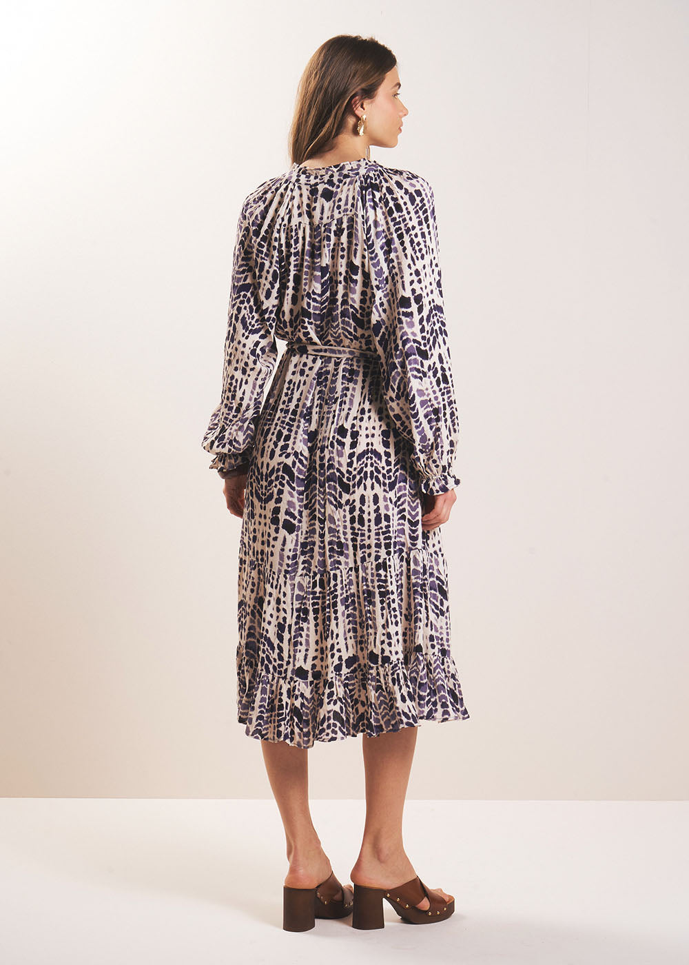 RADEYA Robe longue imprimé graphique - 3 - Sud Express - Sud Express